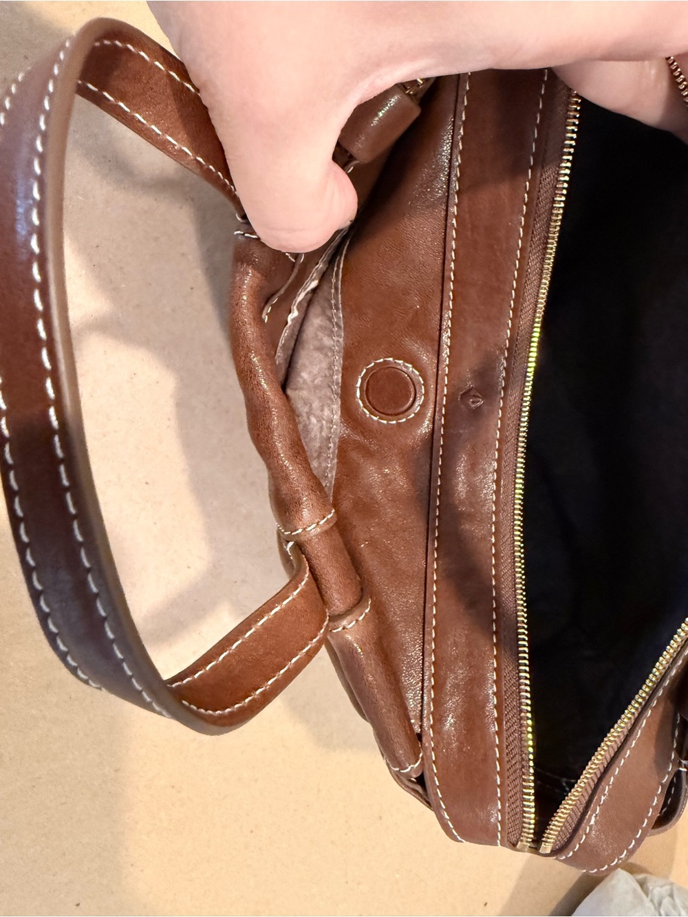 Songmont Mini Yore Duffle Bag – Sandal - Picture 14 of 16